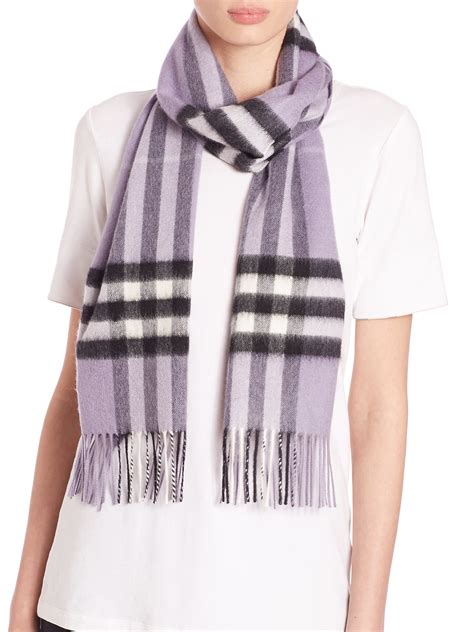 burberry purple check scarf|burberry check scarf wool fringe.